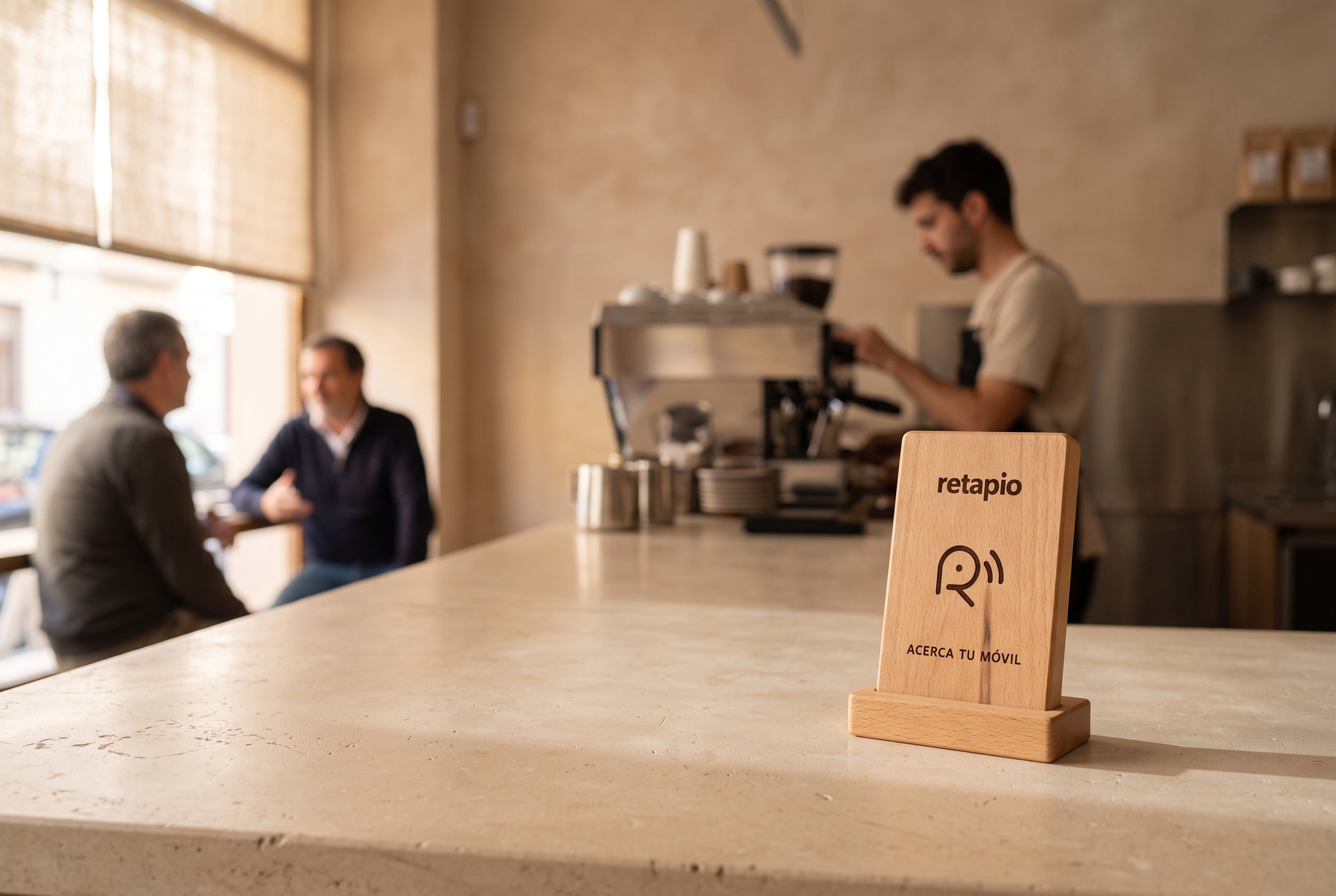 Punto Retapio en una cafetería independiente de Alicante